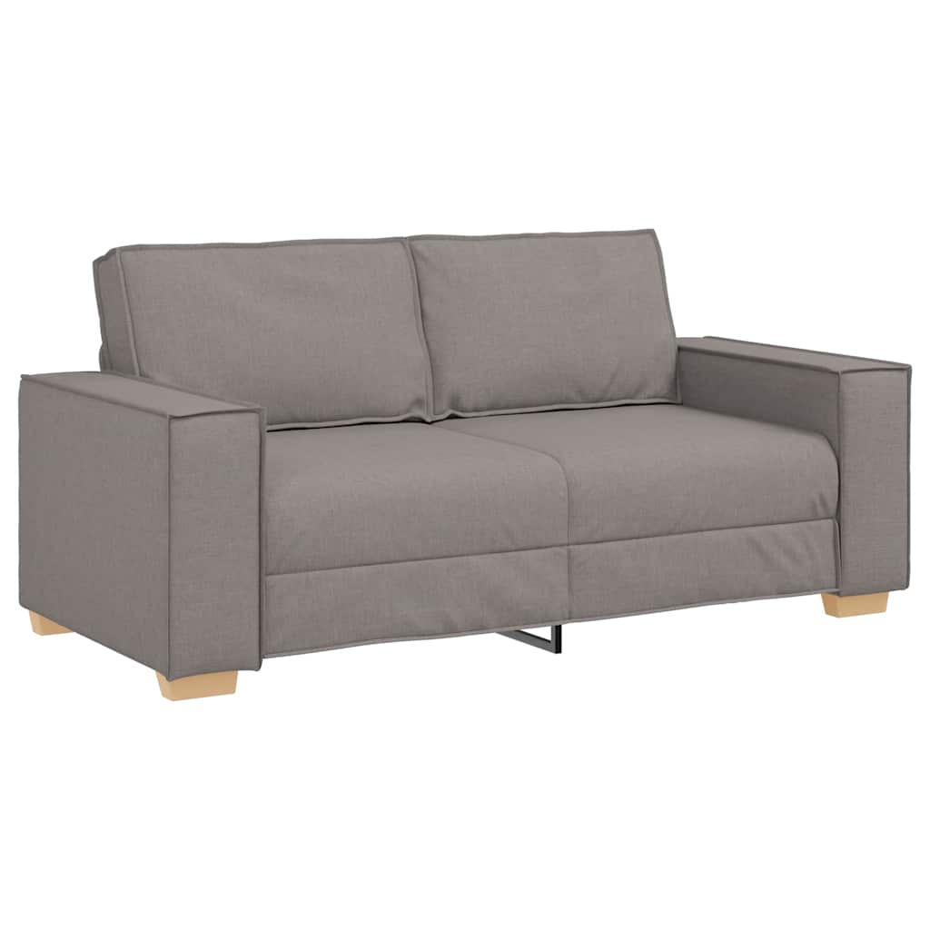 vidaXL Dvoumístná pohovka taupe 140 cm látka