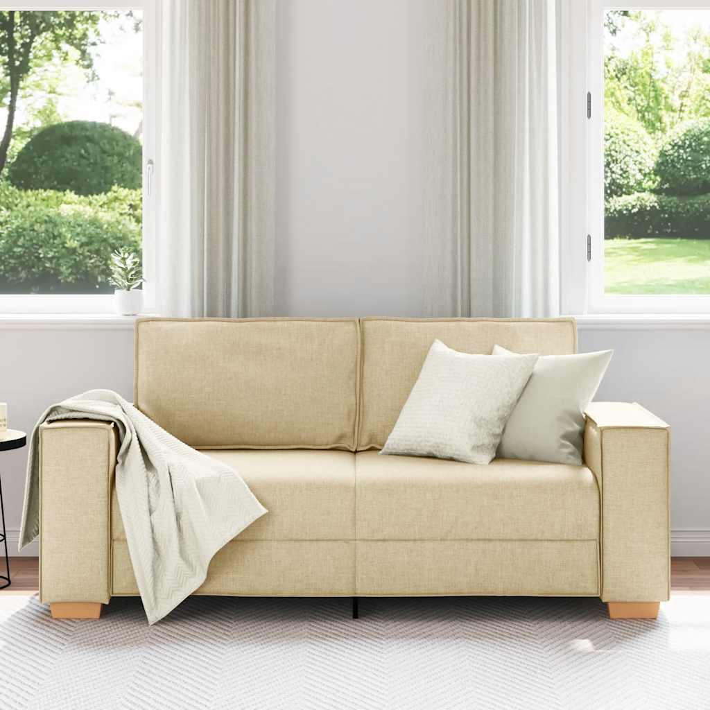 Thumbnail - vidaXL 2-Sitzer Sofa Creme 140 cm Stoff