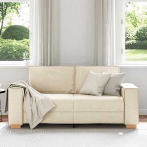 vidaXL 2-Sitzer Sofa Leinen 140 cm