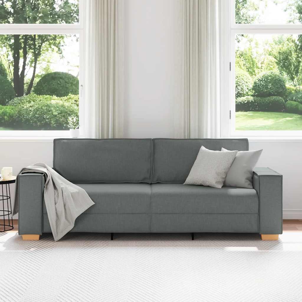 Thumbnail - vidaXL 3-Sitzer-Sofa Dunkelgrau 180 cm Stoff