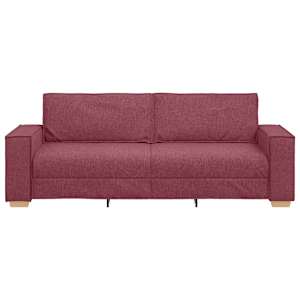 3-místné sofa Víno Červené 220 cm textil - obrázek 4