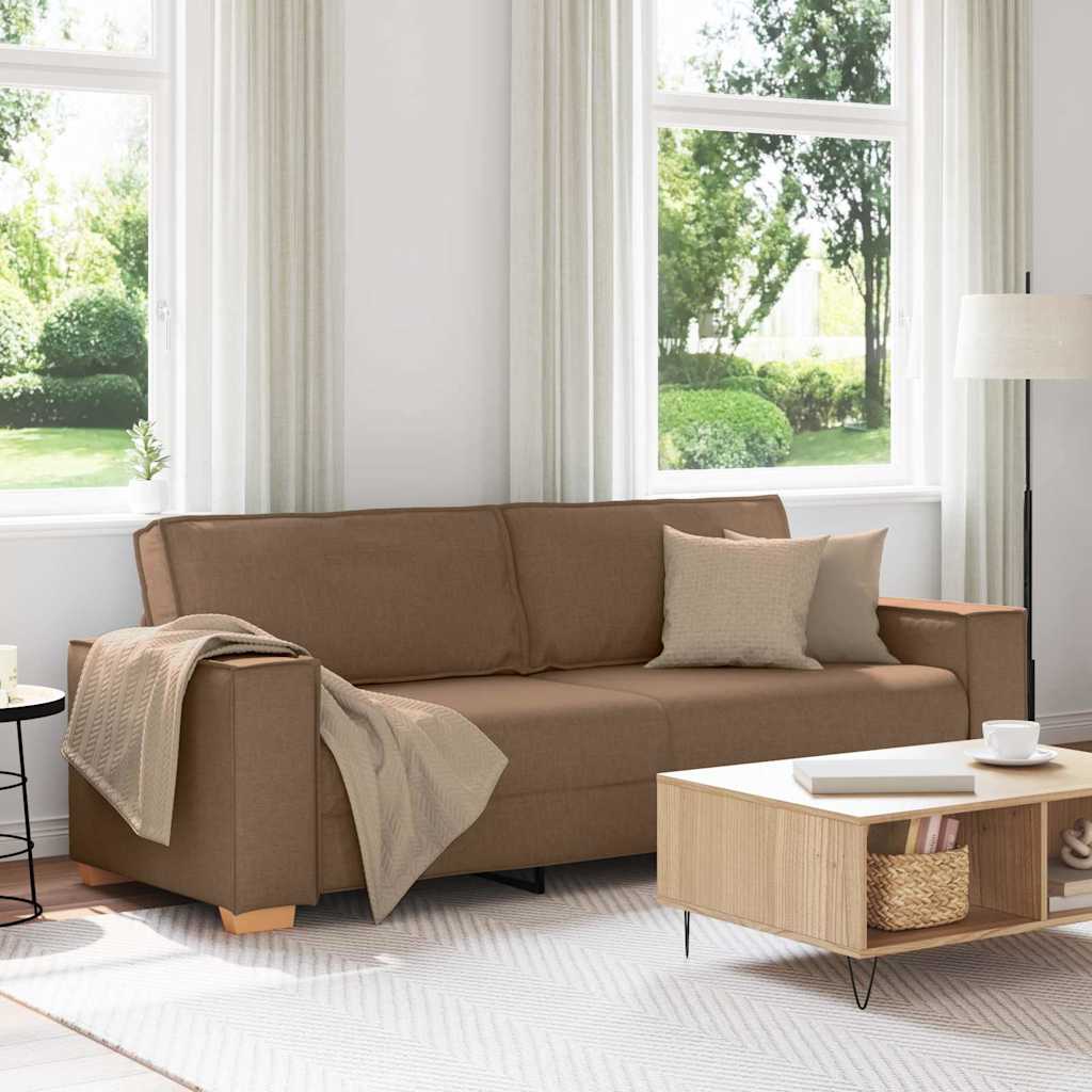 3-personers Sofa Brun 180 cm i Stof