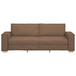 3-místné sofa Hnědá 220 cm textil - obrázek 4