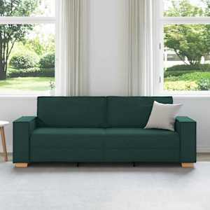 Pohovka Tmavě zelená 220 x 80 x 84 cm textil - obrázek 3