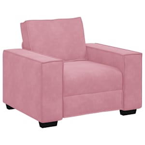 vidaXL diivanitool, roosa, 100 x 78 x 84 cm, samet