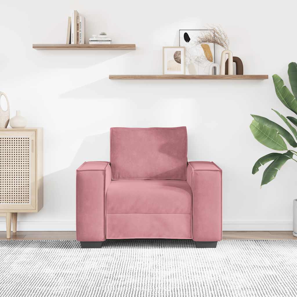 Thumbnail - vidaXL Sessel Rosa 60 cm Samt