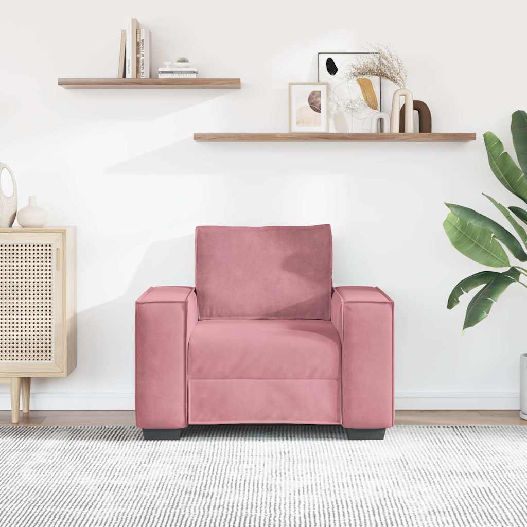 Thumbnail - vidaXL Sessel Rosa 100x78x84 cm Samt