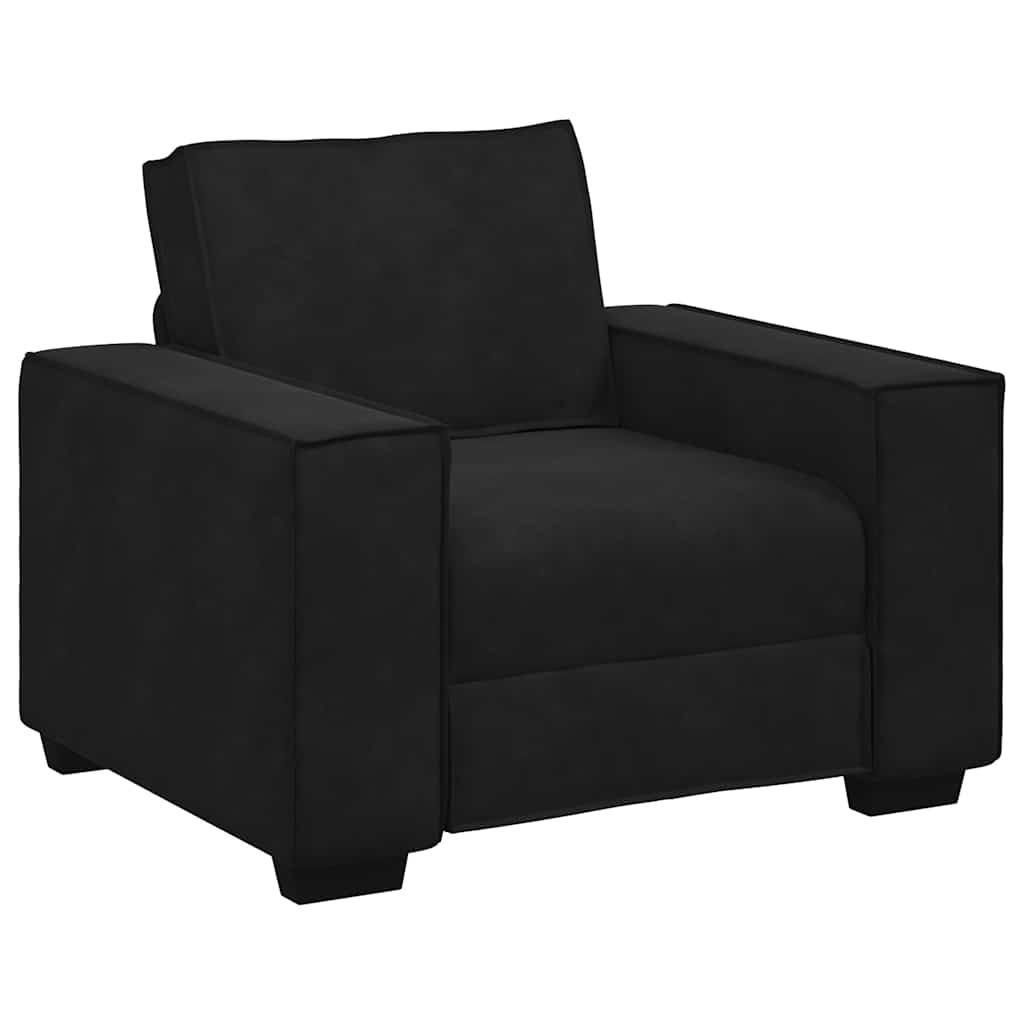 vidaXL Křeslo černé 60 cm samet