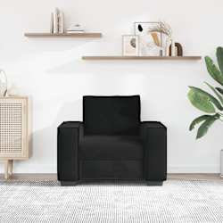 vidaXL Poltrona 100x78x84 cm veludo preto