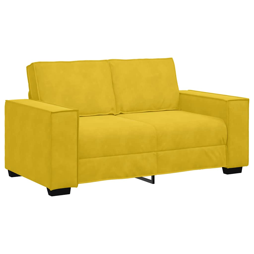 Thumbnail - vidaXL 2-Sitzer-Sofa Gelb 160x78x84 cm Samt