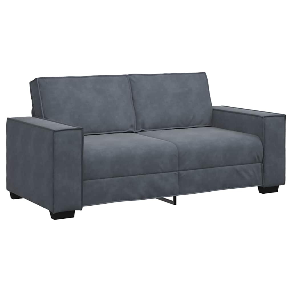 Thumbnail - vidaXL 2-Sitzer-Sofa Dunkelgrau 180x78x84 cm Samt