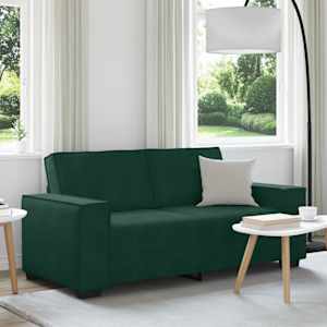 Dvosed temno zelen 180x78x84 cm žamet