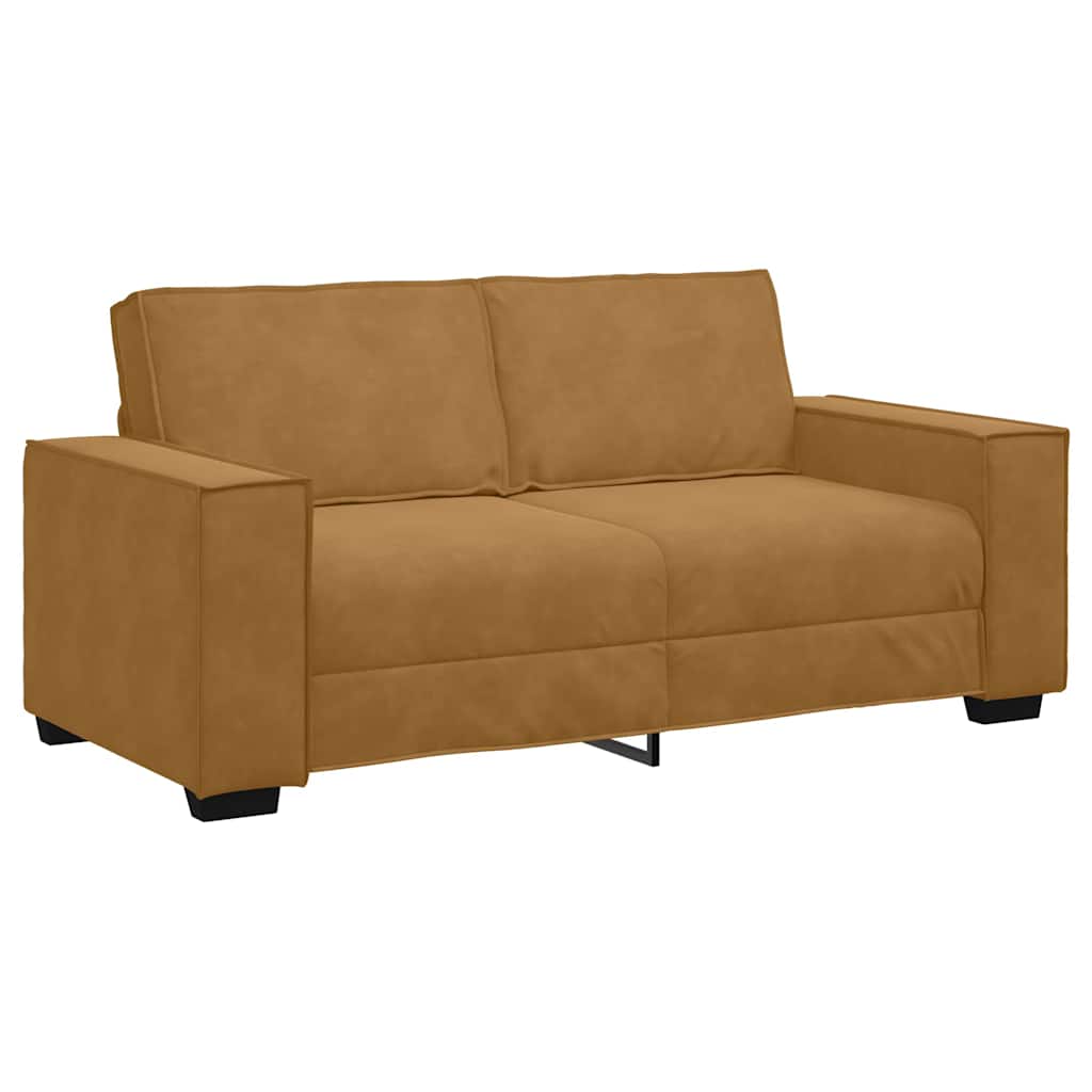 Thumbnail - vidaXL 2-Sitzer-Sofa Braun 140 cm Samt