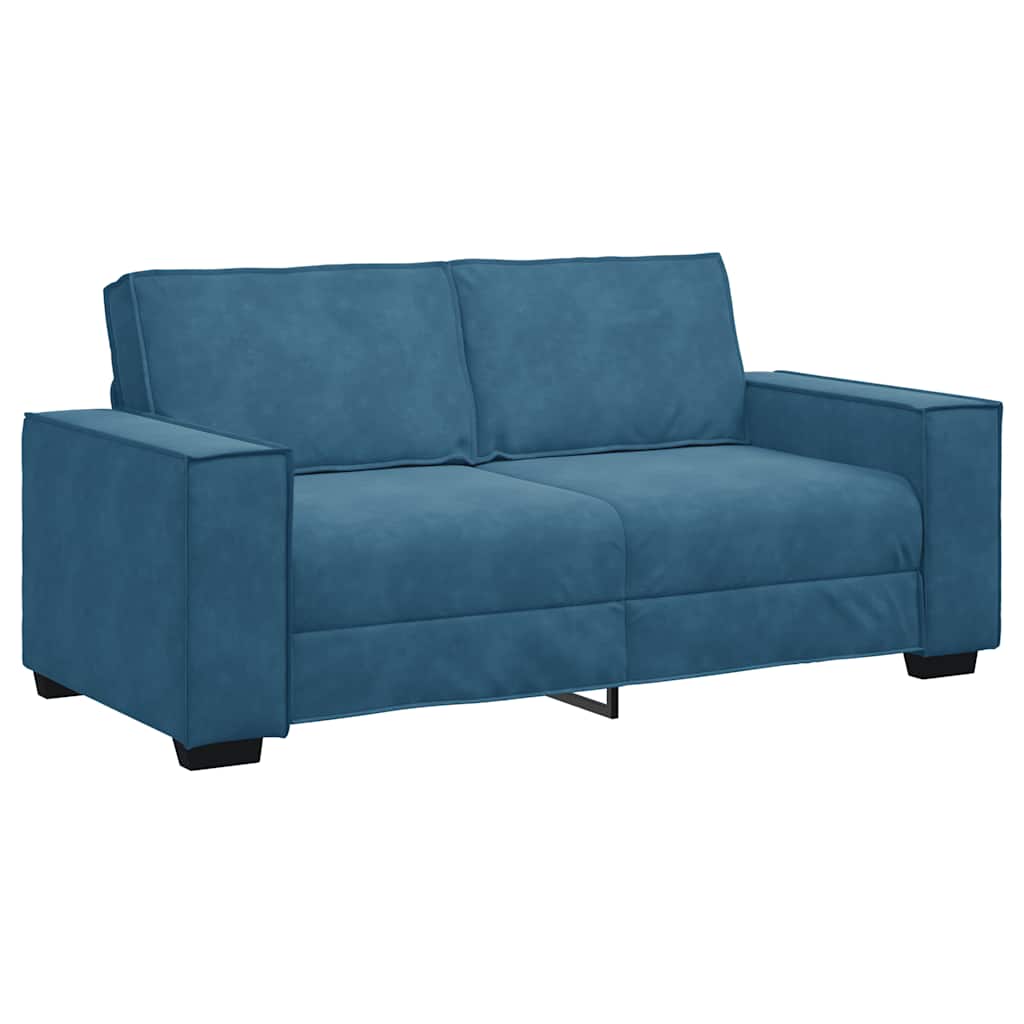 Thumbnail - vidaXL 2-Sitzer-Sofa Blau 180x78x84 cm Samt