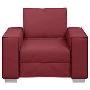 Pohovka Víno Červené 100 x 80 x 84 cm textil - obrázek 4
