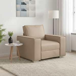 Pohovka Cappuccino 100 x 80 x 84 cm textil - obrázek 1