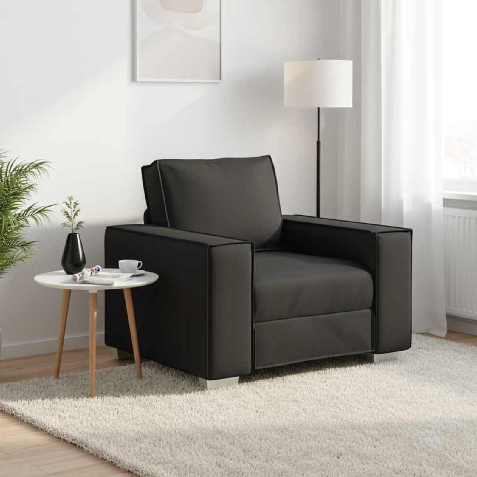 vidaXL Sofa Schwarz 99 x 78 x 84 cm Stoff