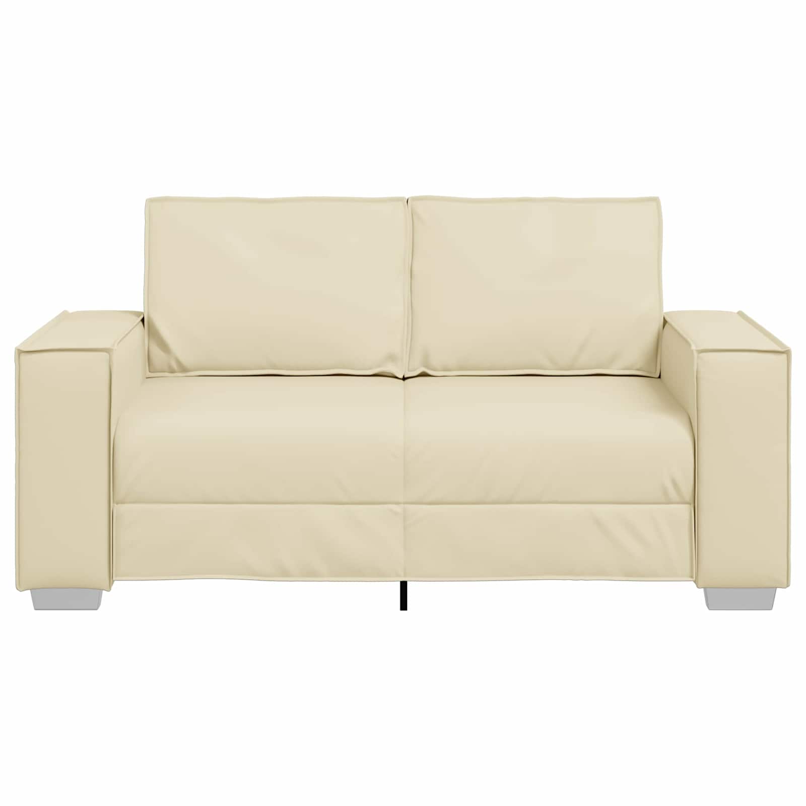 Thumbnail - vidaXL Sofa Creme 160 x 80 x 84 cm Stoff