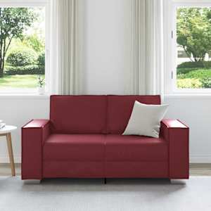 Pohovka Víno Červené 160 x 80 x 84 cm textil - obrázek 3