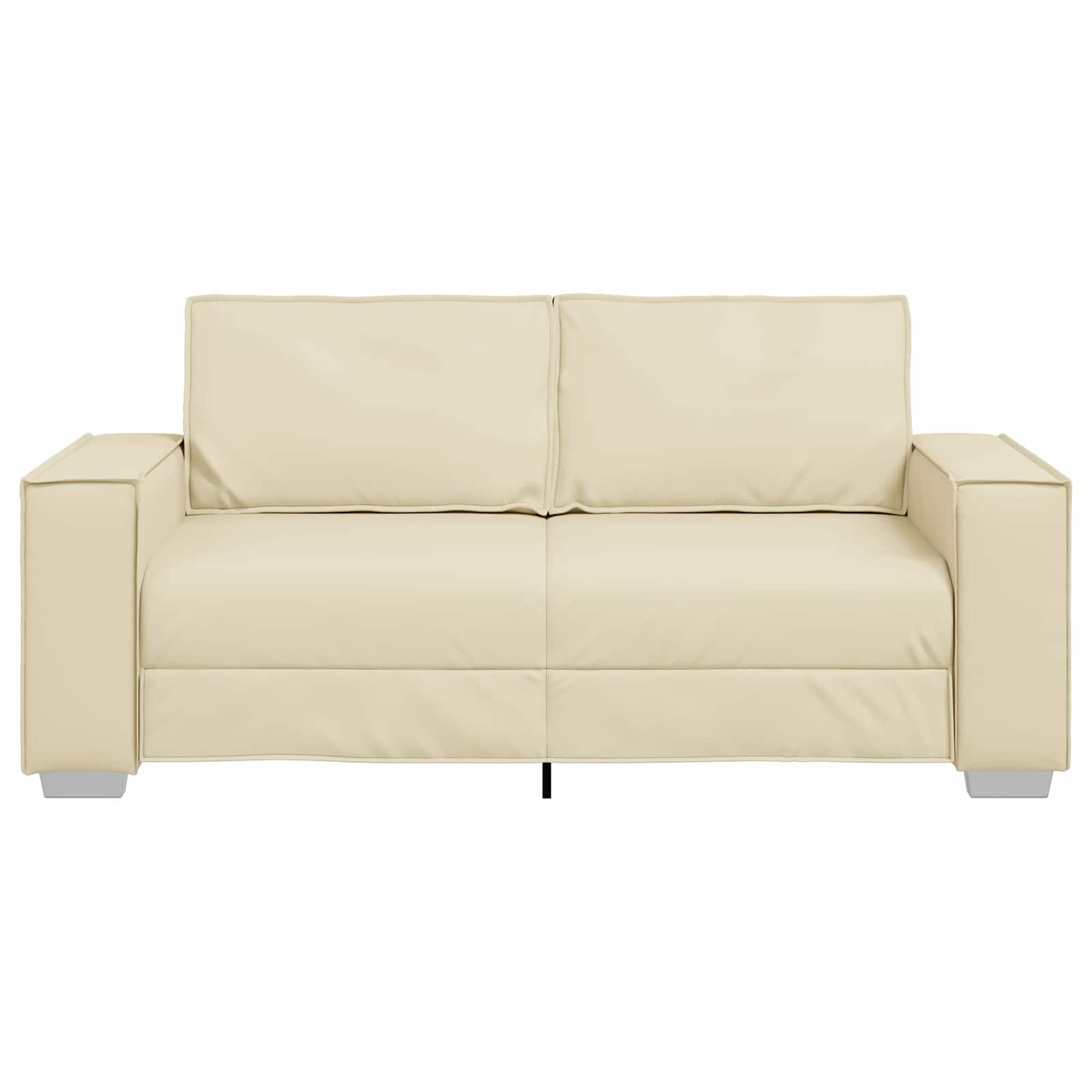 Thumbnail - vidaXL Sofa 140cm Creme Stoff