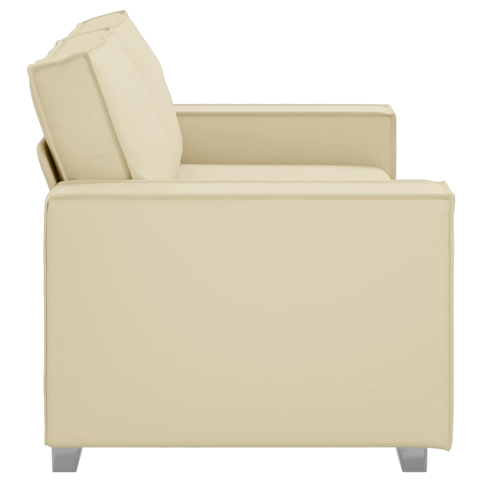 Thumbnail - vidaXL Sofa 140cm Creme Stoff