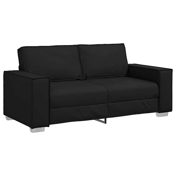 vidaXL Kahekohaline diivan Must 180 cm Kunstnahk