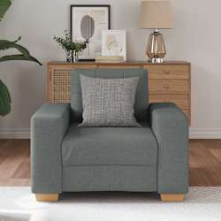 vidaXL Sill&oacute;n de tela gris oscuro 100x78x80 cm