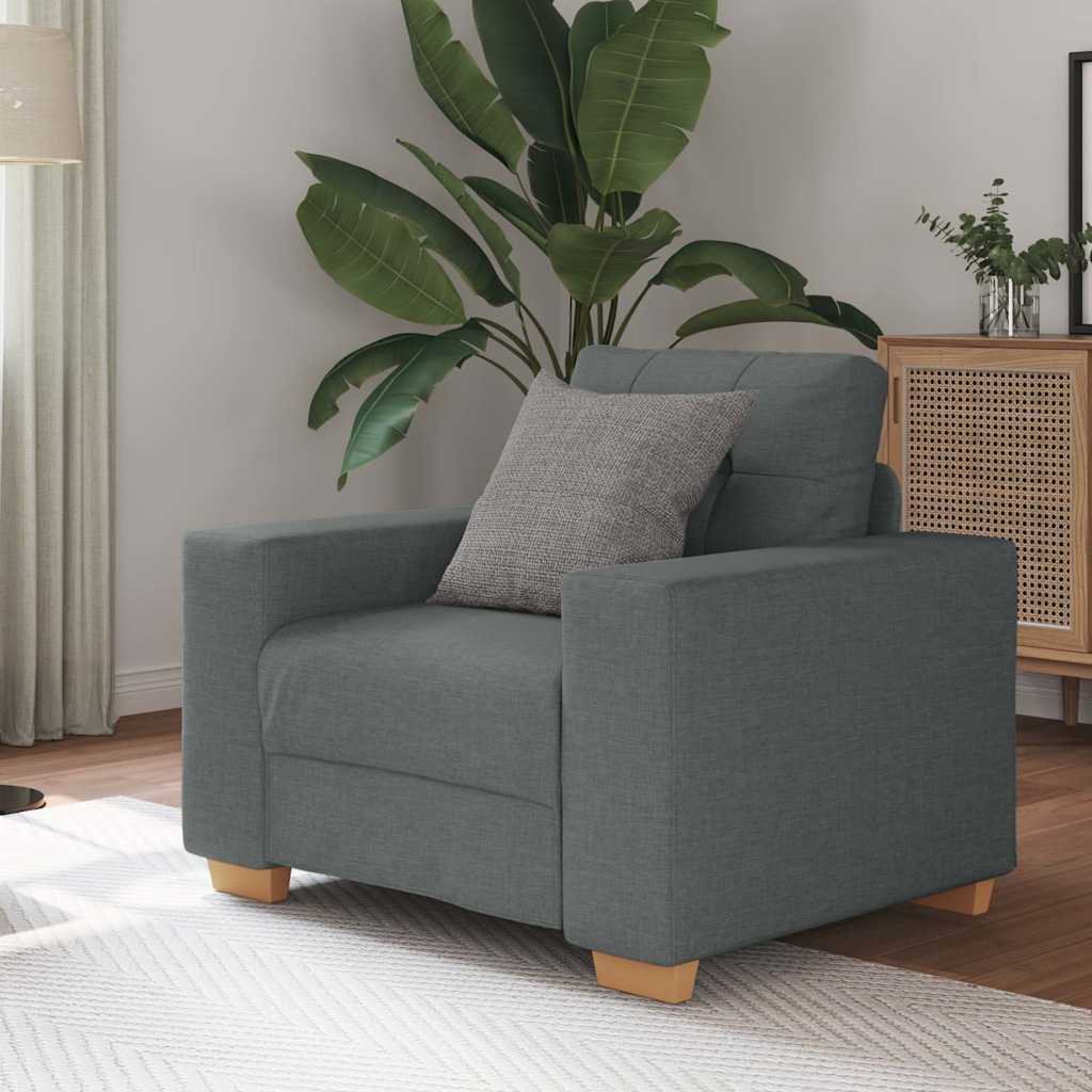 vidaXL Sessel Dunkelgrau 60 cm Stoff