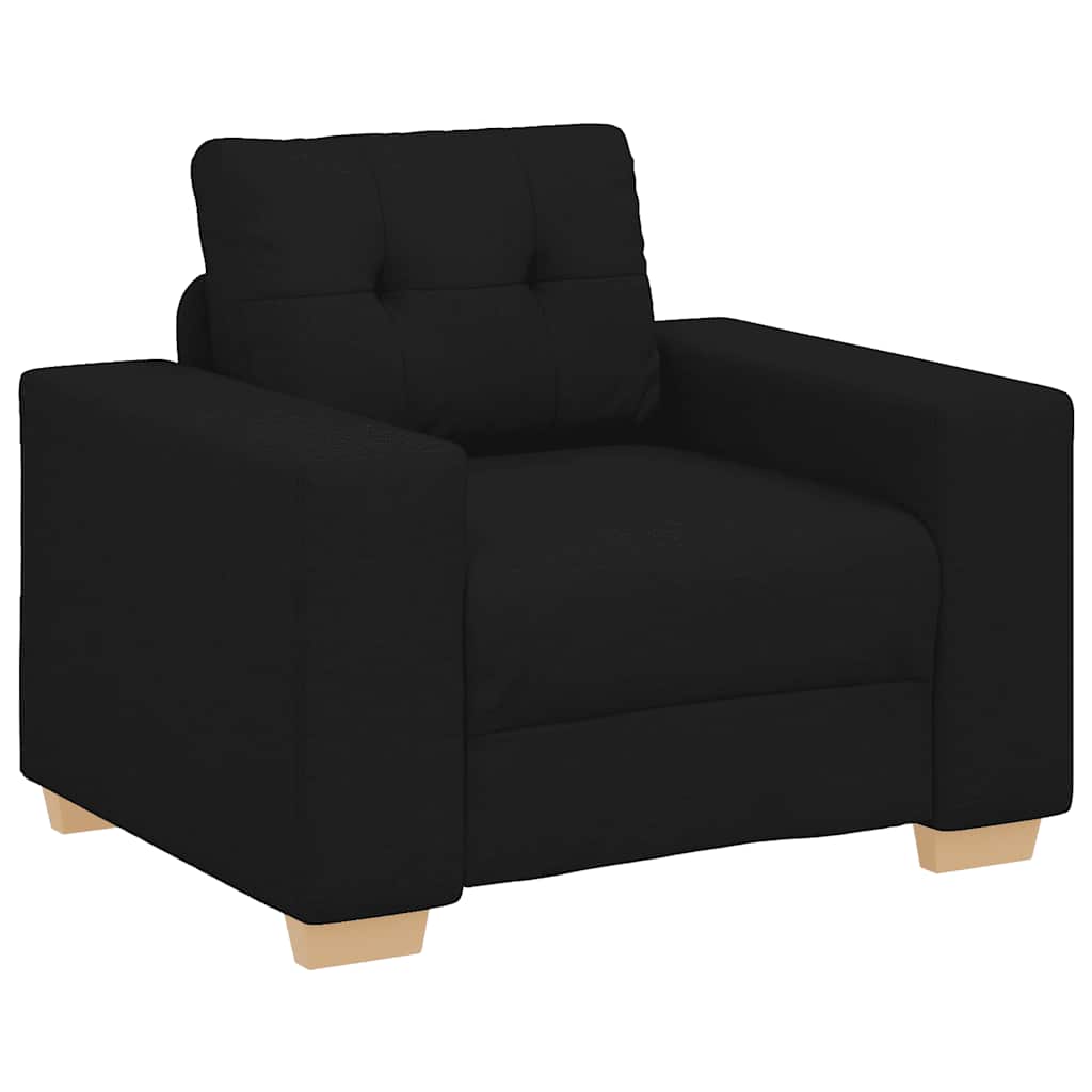 vidaXL Křeslo černé 60 cm textil