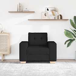vidaXL Fauteuil Noir 100x78x80 cm Tissu