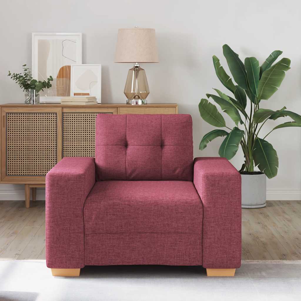 vidaXL Fauteuil Wijnrood 60 cm Stof