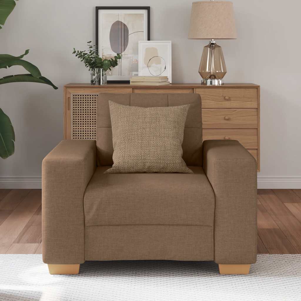 vidaXL Fauteuil Bruin 60 cm Stof
