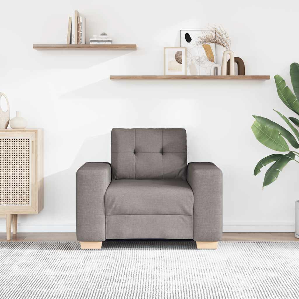 Thumbnail - vidaXL Sofasessel Taupe 100x78x80 cm Stoff