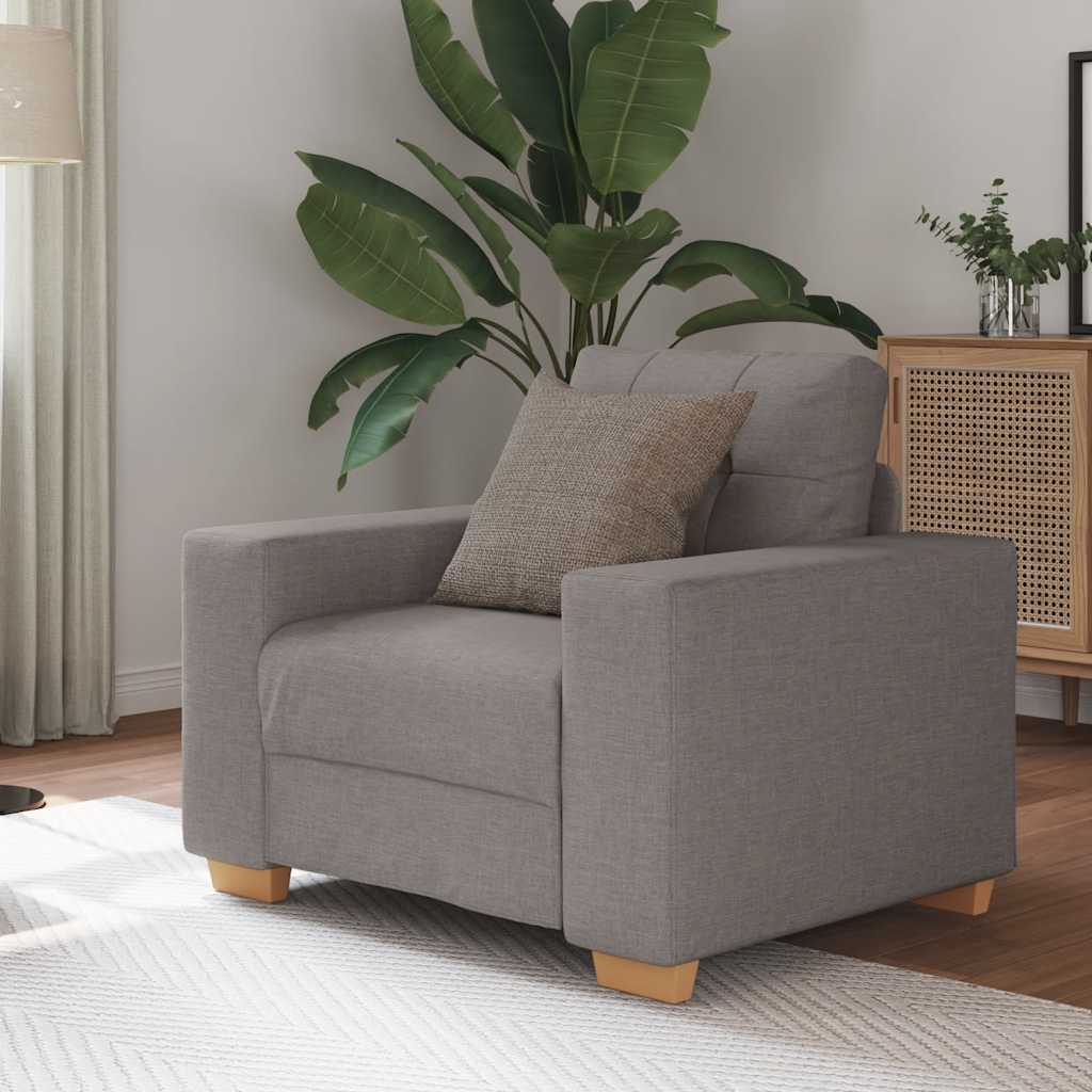 vidaXL Poltrona Tortora 60 cm in Tessuto