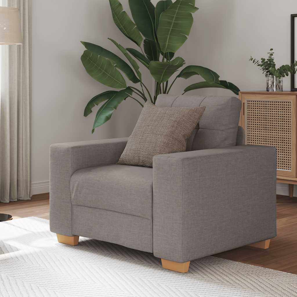 vidaXL Sofasessel Taupe 60 cm Stoff