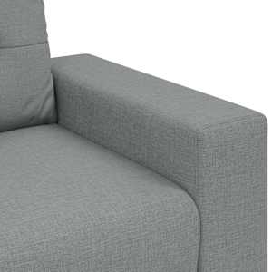 Loveseat Sofa Světle šedá 160x77x82 cm textil - obrázek 7