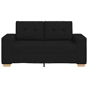 Loveseat Sofa Černý 160x77x82 cm textil - obrázek 4