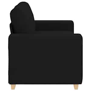 Loveseat Sofa Černý 160x77x82 cm textil - obrázek 5