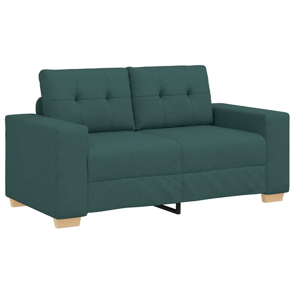 VidaXL Loveseat Sofa Donkergroen 160x77x82 Cm Stof