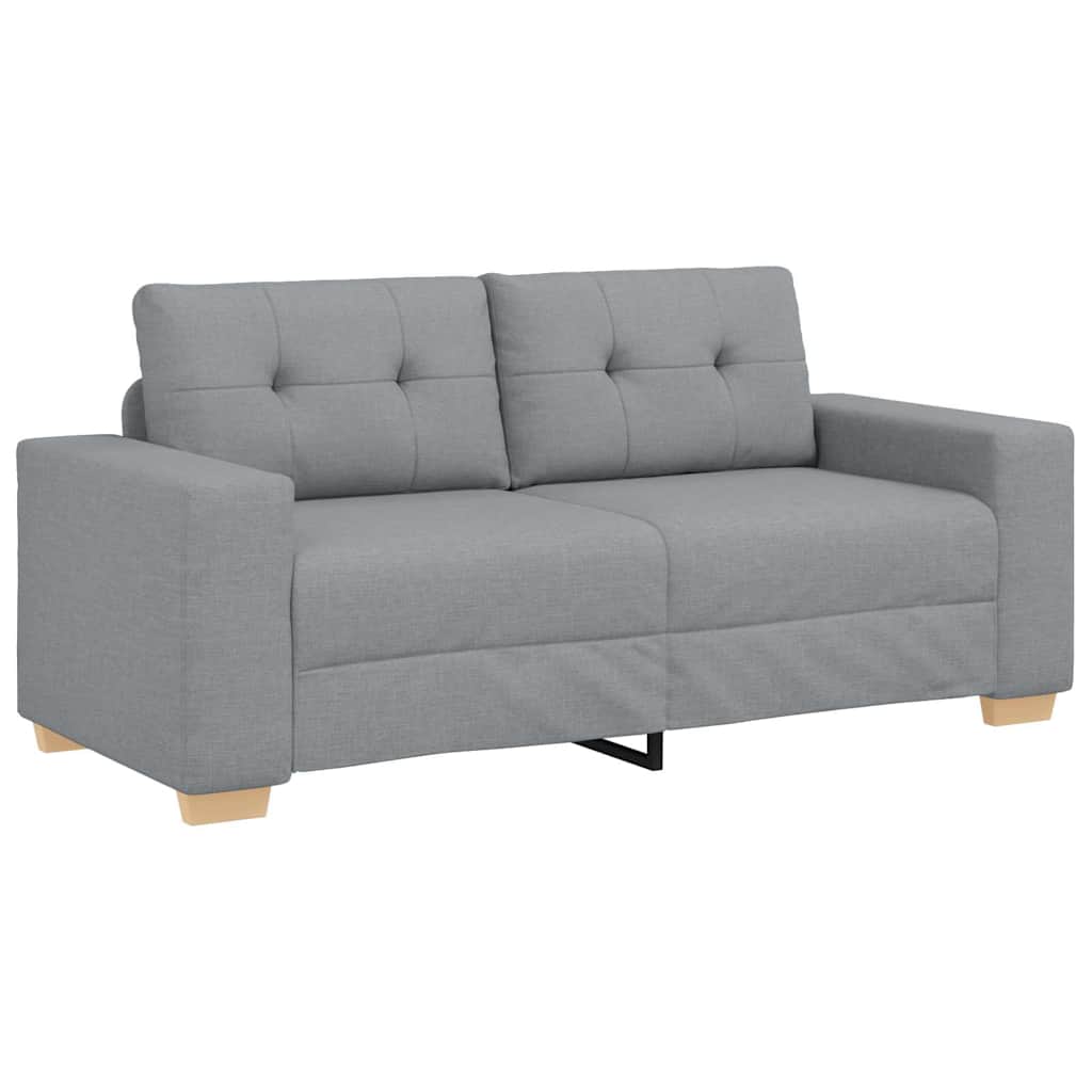 vidaXL Canapea lovesea gri deschis 180x77x82 cm stofa