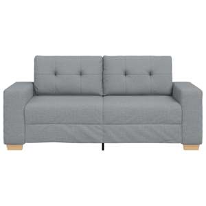 Loveseat Sofa Světle šedá 180x77x82 cm textil - obrázek 4