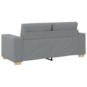Loveseat Sofa Světle šedá 180x77x82 cm textil - obrázek 6