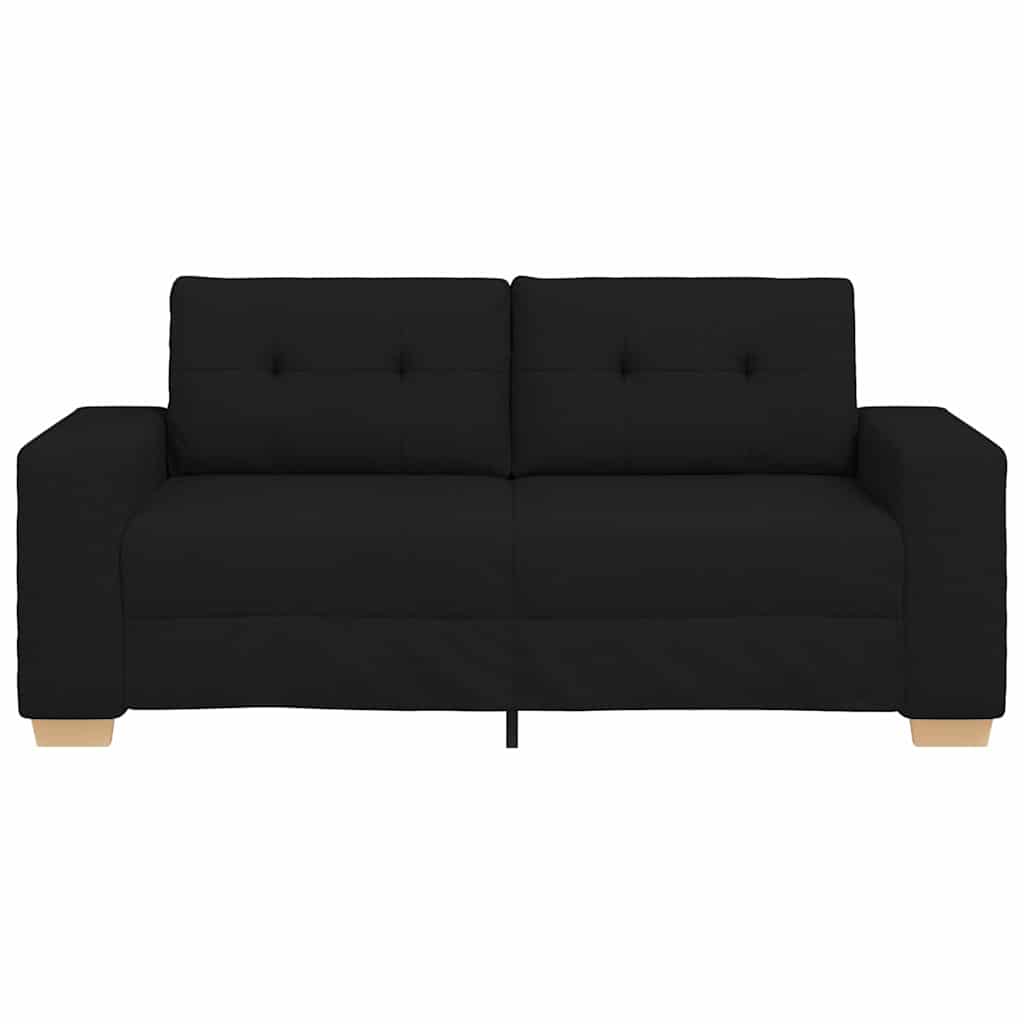 vidaXL Loveseat bank 180x77x82 cm stof zwart, foto 4