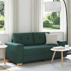Dvosed temno zelen 180x77x82 cm blago