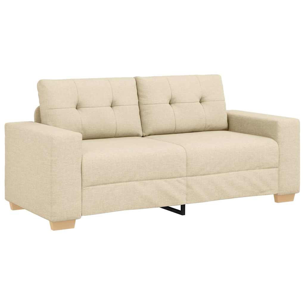 Thumbnail - vidaXL Loveseat-Sofa Creme 180x77x82 cm Stoff