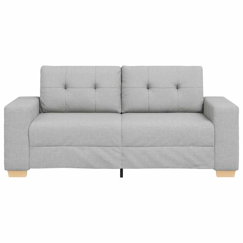 vidaXL Loveseat Bank Wolkengrijs 180x77x82 cm Stof grijs, foto 4