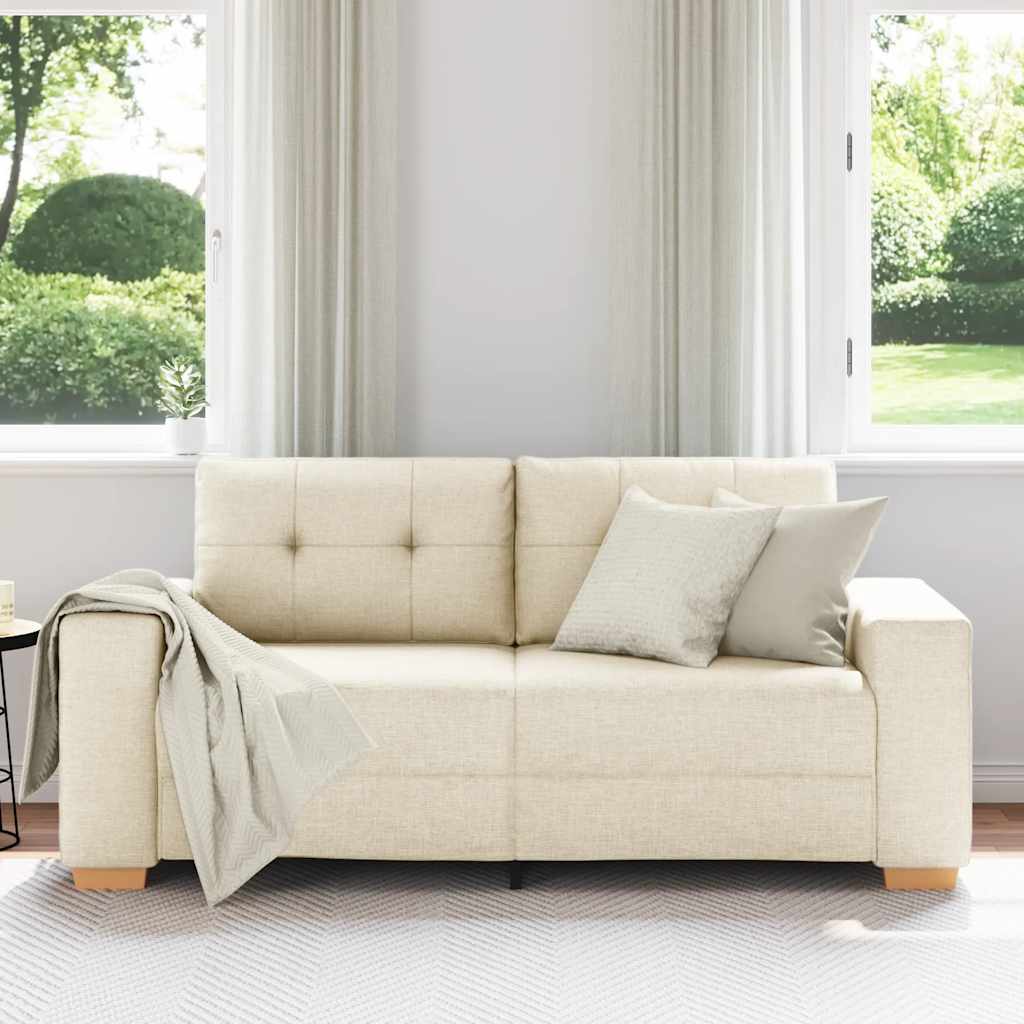 vidaXL Loveseat Bank Linnen 140 cm