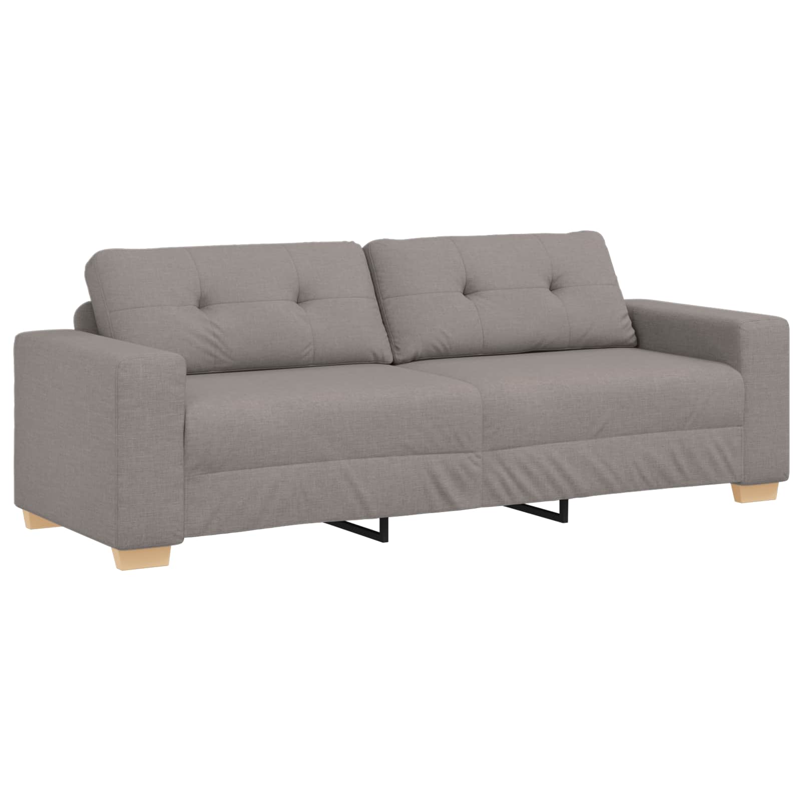 vidaXL Sofa 180cm Taupe Stoff