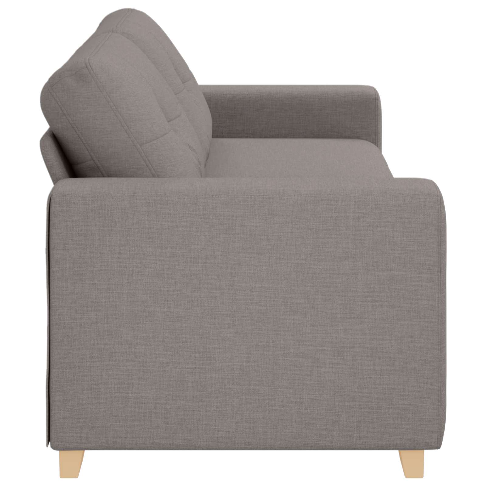Thumbnail - vidaXL Sofa Taupe 221 x 80 x 80 cm Stoff