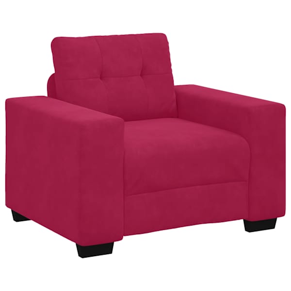 vidaXL diivanitool veinipunane 100 x 78 x 80 cm sametist